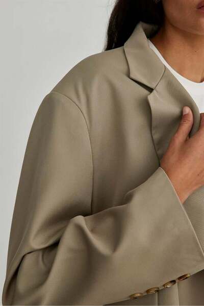 Suud Collection Ανδρικό σκούρο χακί σακάκι