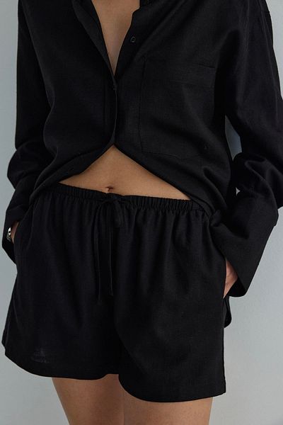 Suud Collection Black Basic Pocket Shirt