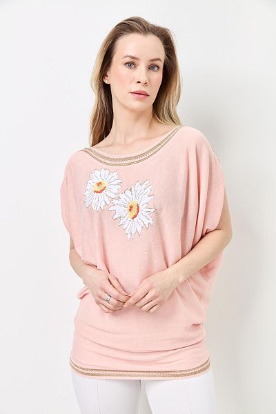 Two Mail Daisy Bat Blouse PUDRA