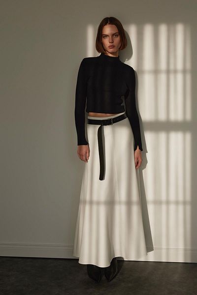 Suud Collection Czarne body z dzianiny Jane Fisherman