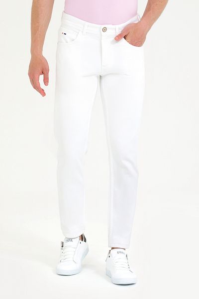 U.S. Polo Assn. Ανδρικό Λευκό Παντελόνι Jean 50266691-DN0015