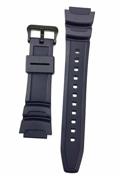 Casio W-218 W-219 Lacivert Silikon Orijinal Saat Kordonu
