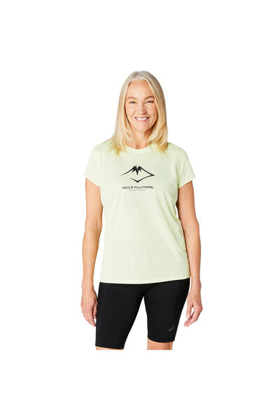 Asics Fujitrail Kadın Yeşil Koşu T-Shirt 2012C971-300