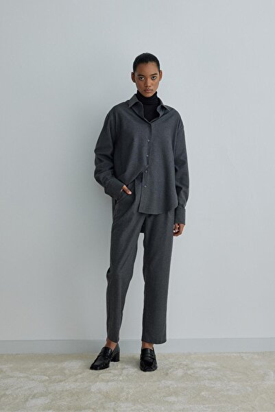 Suud Collection Smoked Jil Cotton Basic Shirt