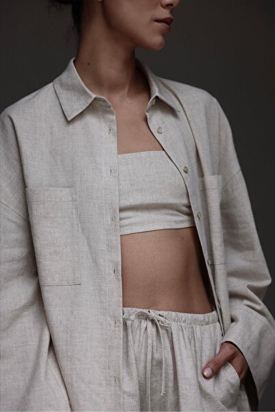 Suud Collection Melia Natural Linen Bra