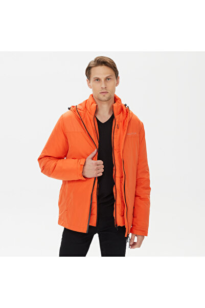 Nautica Erkek Turuncu Standart Fit Mont
