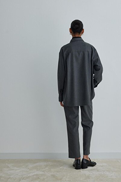 Suud Collection Smoked Jil Cotton Basic Shirt