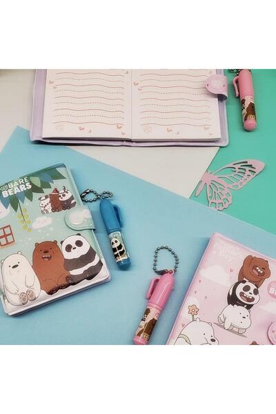 Piraye Gift Üç Kafadar Ayılar  Mini Defter Kalem Set 1 Adet