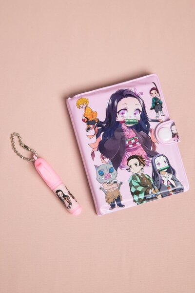 Piraye Gift Demon Slayer Mini Defter Kalem Set