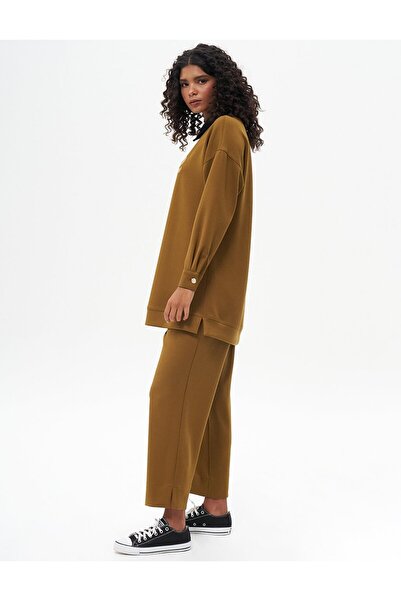 Kayra Φούτερ Dark Oliv Scuba - Κλείσιμο με φερμουάρ στην πλάτη