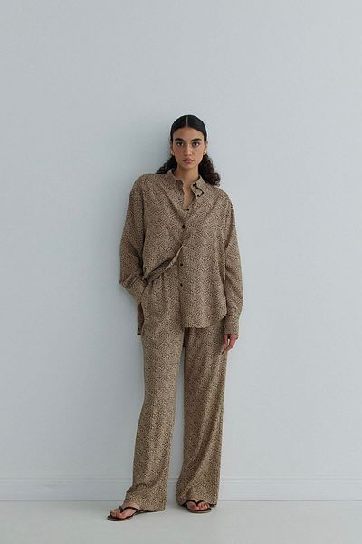 Suud Collection Gemustertes Kamelhemd „Felicia“