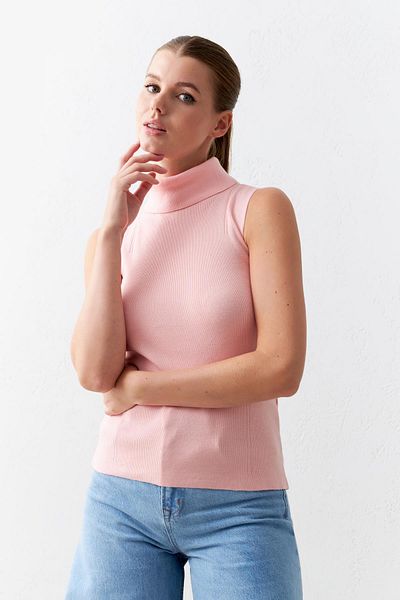 Setre Powder High Top Basic Sleeveless Knitwear Blouse