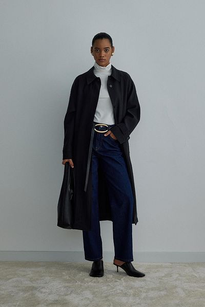 Suud Collection Μαύρη καμπαρντίνα Weightles
