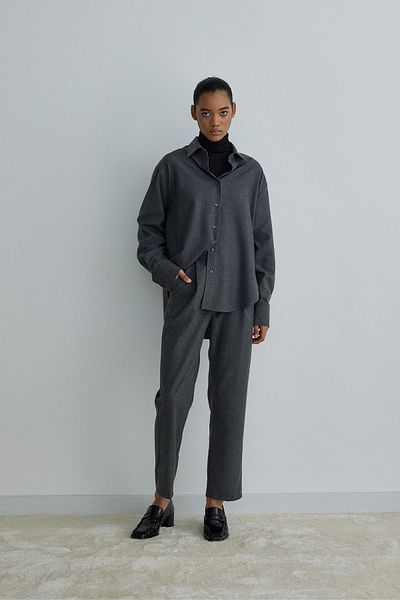 Suud Collection Smoked Jil Carrot Cut Trousers