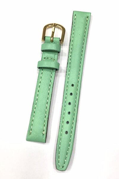 MercanSaat إنتاج محلي 12 ملم - حزام ساعة من الجلد الطبيعي ذو قصة مسطحة