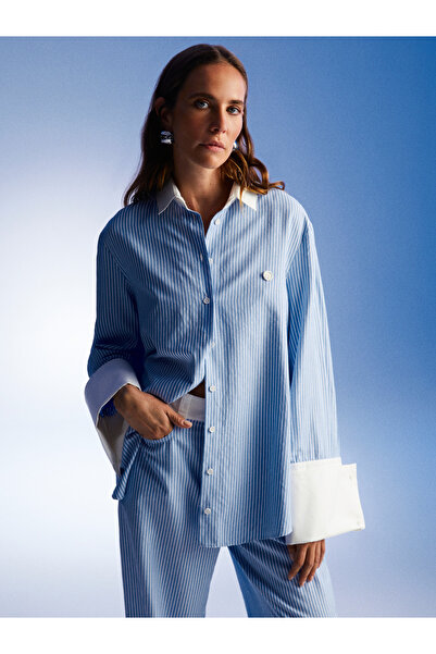 Nocturne High Waist Striped Trousers