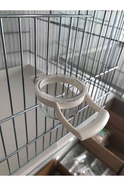 Kardelen Round Clamp Food Bowl with Perch 10 Pieces