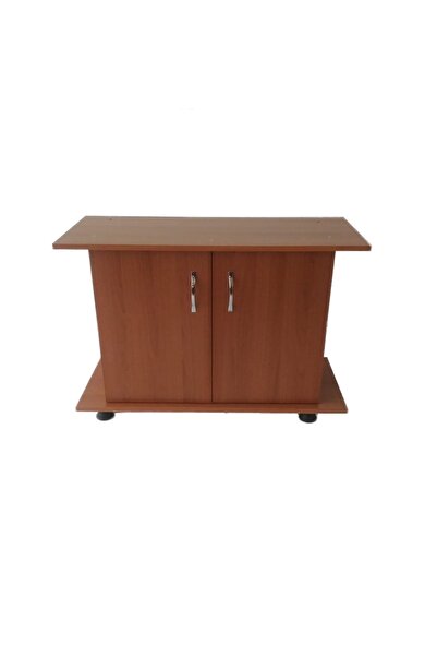 Kanki Pet Akvaryum Sehpası 80 Cm MDF Lüks düz Ceviz 80x45x67 cm
