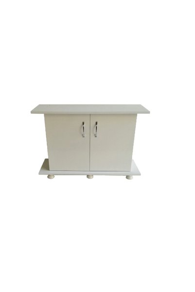 Kanki Pet Akvaryum Sehpası MDF KP103 Beyaz 100 Cm 100 x 40 x 67 Cm