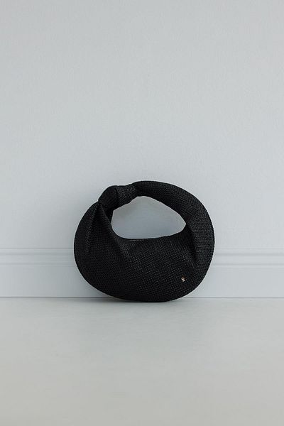 Suud Collection Straw Black Pia Bag