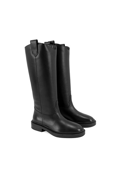 Desa Loar Black Women's Leather Boots