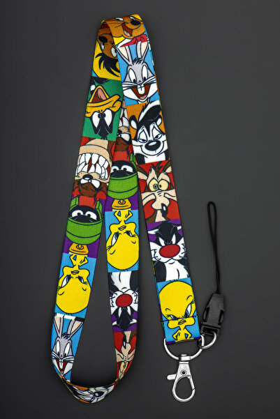 Apptakı Desenli Yaka Kartı Aksesuar Boyun Askı İpi Telefon Askısı LYN - ASK0084