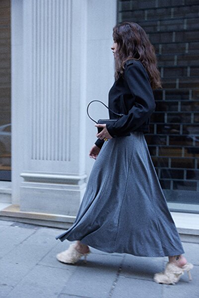 Suud Collection Smoked Sandra Flared Long Dress