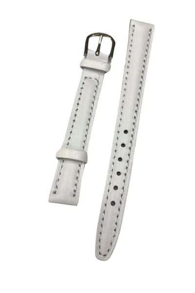 MercanSaat إنتاج محلي 12 ملم - حزام ساعة من الجلد الطبيعي ذو قصة مسطحة