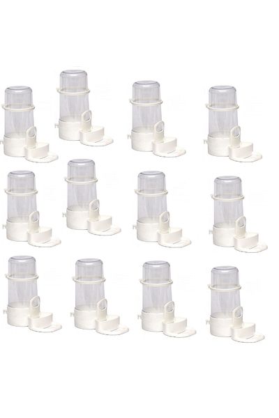 KARDELEN PET Snowdrop Budgie Crystal Silo Water Bottle 12 Pieces