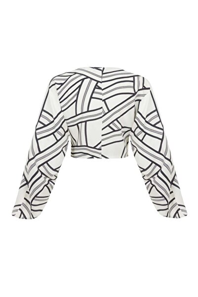 Nocturne Knotted Crop Blouse