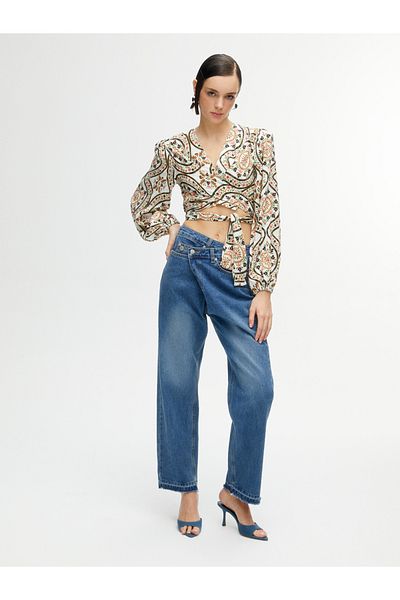 Nocturne Asymmetrical Closure Jeans