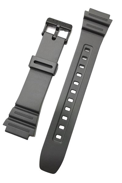 Casio W-216h Ae-1200 Ae-1300 - Original Black Silicone Watch Band Strap