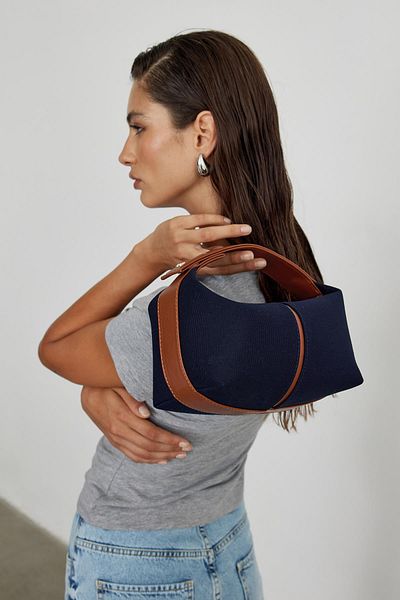 Suud Collection Navy Blue Archi Mini Bag