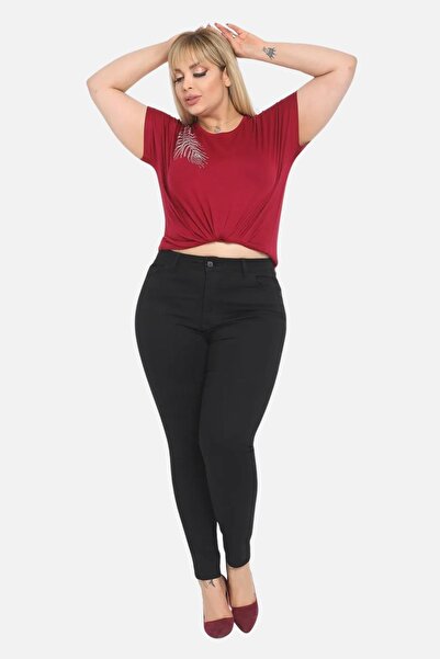 CEDY DENIM Slim Fit Jeans Plus Size High Waist Slim Fit Stretchy Denim Pants C597