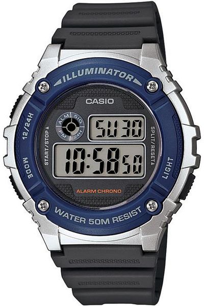 Casio W-216h Ae-1200 Ae-1300 - Original Black Silicone Watch Band Strap