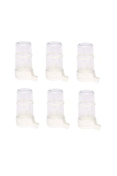 KARDELEN PET Snowdrop Canary Crystal Silo Beak Water Bottle 6 Pieces