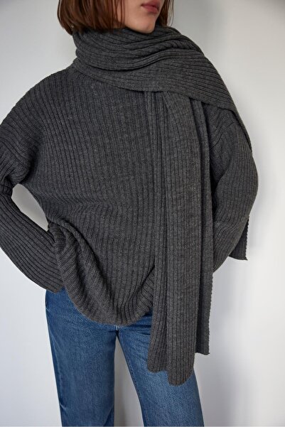 Suud Collection Pulover tricotat Liz afumat