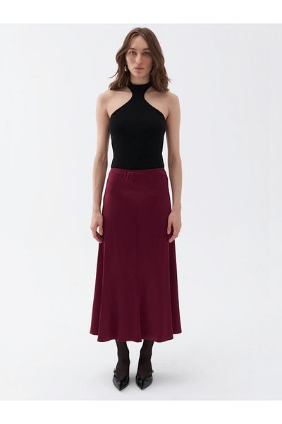 Nocturne Midi Length Elastic Waist Skirt