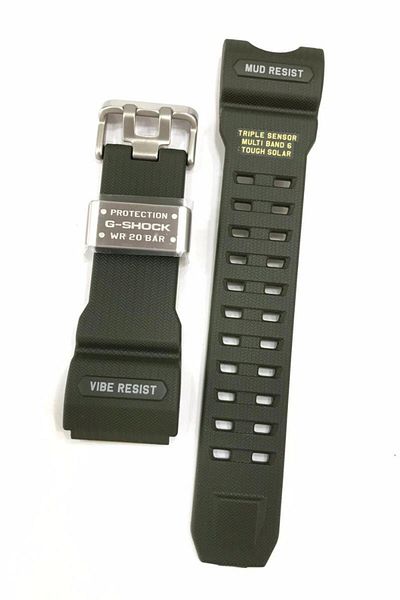 Casio G-shock Gwg-1000-1a3 Khaki Green Original Silicone Watch Band