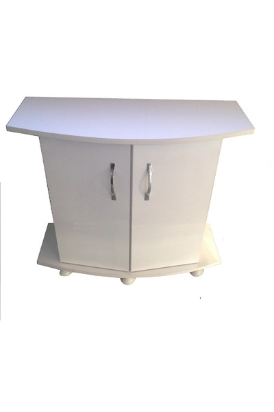 Kanki Pet Akvaryum Sehpası MDF Bombeli Beyaz 80 Cm