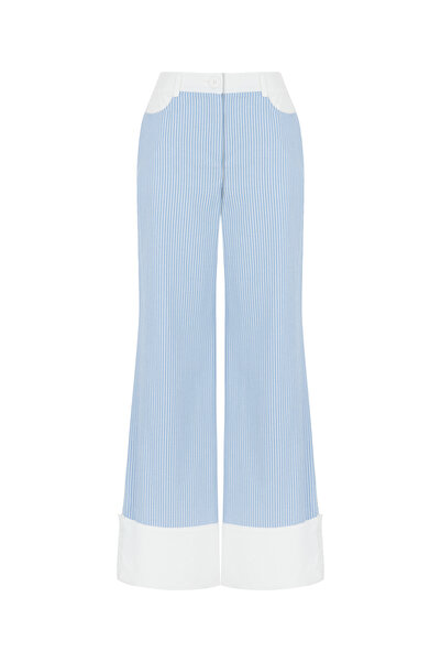 Nocturne High Waist Striped Trousers