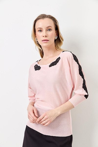Two Mail Bat Sleeve Knitwear POWDER
