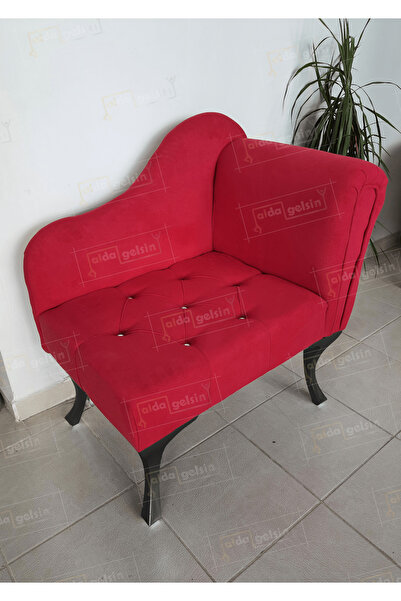 aldagelsin Yeni Model Ters Kol Tekli Köşe Koltuğu Josefin Bench Siyah Ayak