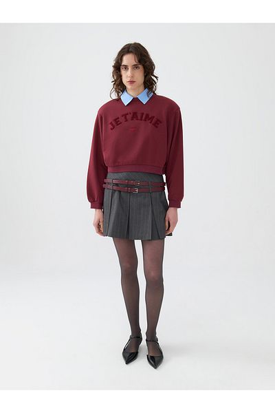 Nocturne Pleated Mini Skirt - Double Belted