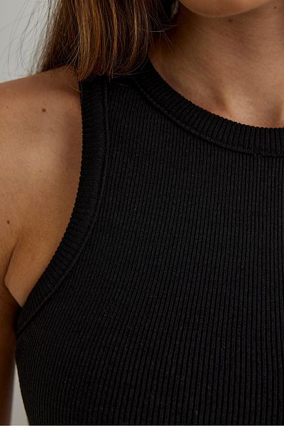 Suud Collection Černá Oli šňůra Crew Neck Ball