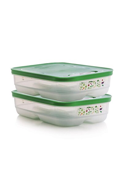 Tupperware Greenhouse Refrigerator Storage Container Horizontal 2 X 1.8 Lt