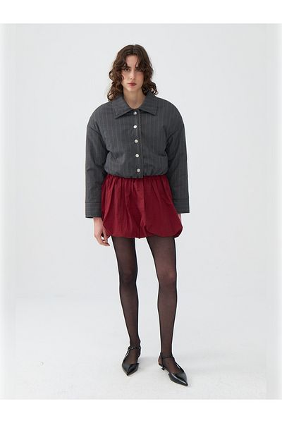 Nocturne Padded Striped Coat