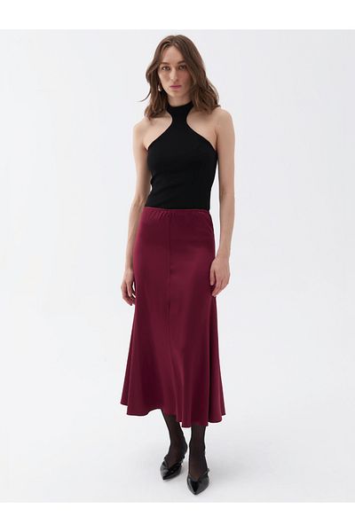 Nocturne Midi Length Elastic Waist Skirt