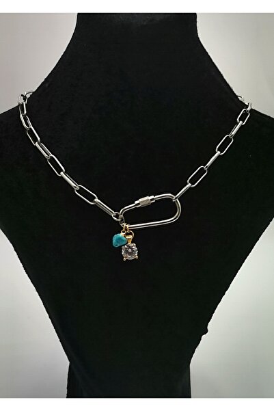 Monalisa Home قلادة فضية اللون فاخرة مضادة للتشوه - مع سلسلة