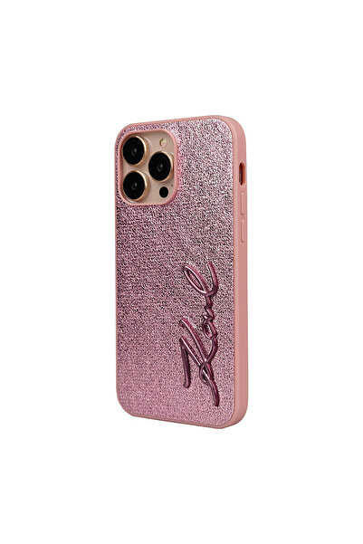 Karl Lagerfeld Apple iPhone 14 Pro Max Kılıf Orjinal Lisanslı 3D KL Yazılı Tü...